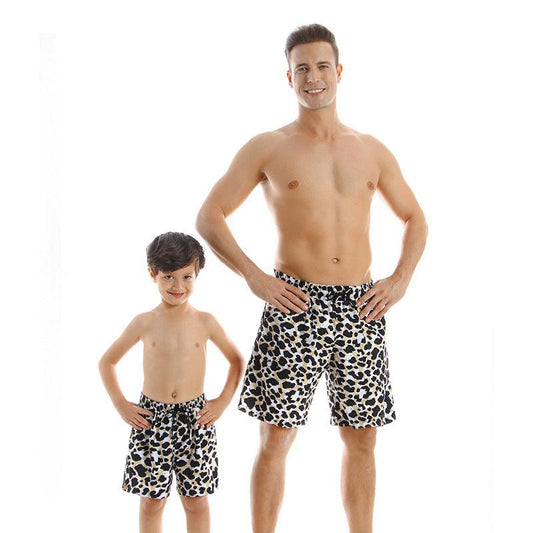 New Style Parent Child Swimwear Quick Drying Beach Pants - J Micheal