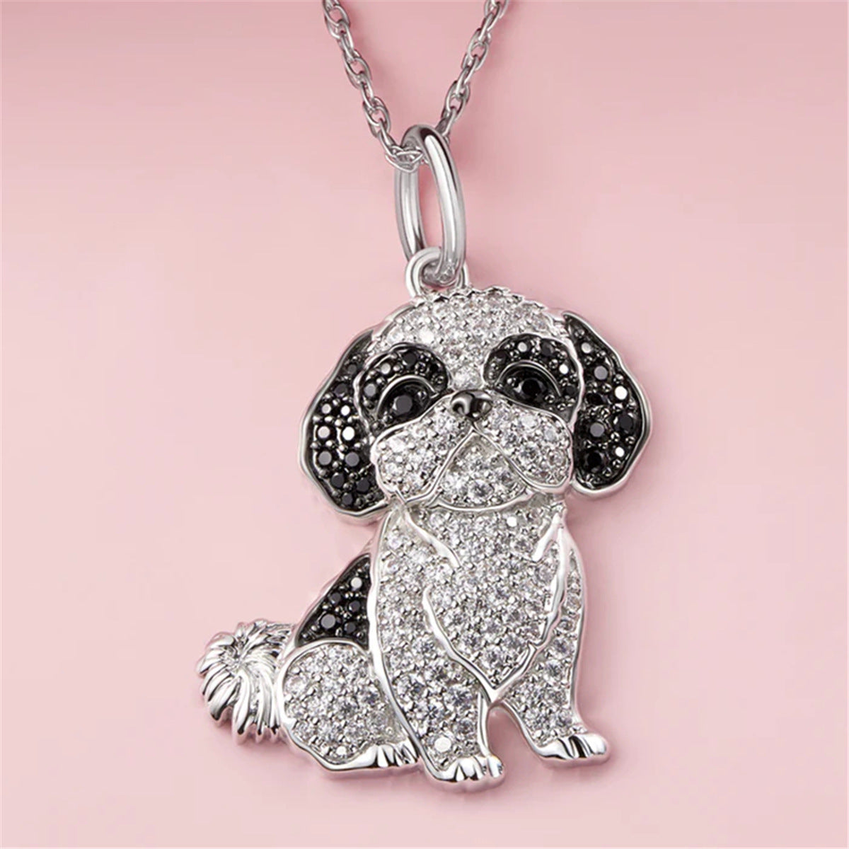 Shih Tzu Pendant Zinc Alloy Die Casting Puppy Necklace - J Micheal