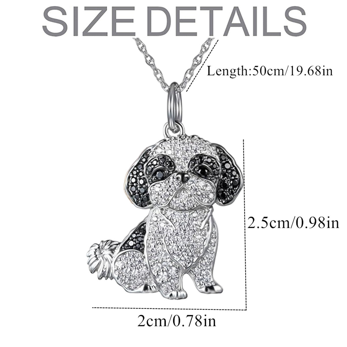 Shih Tzu Pendant Zinc Alloy Die Casting Puppy Necklace - J Micheal