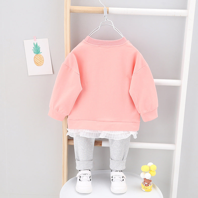 Children's Spring outfit with bunny - J Micheal