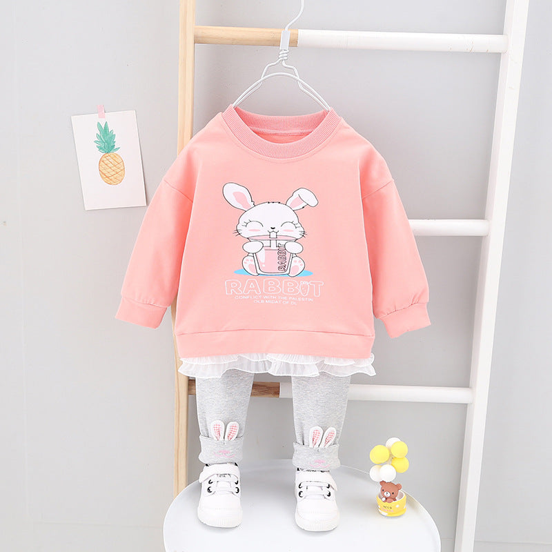 Children's Spring outfit with bunny - J Micheal