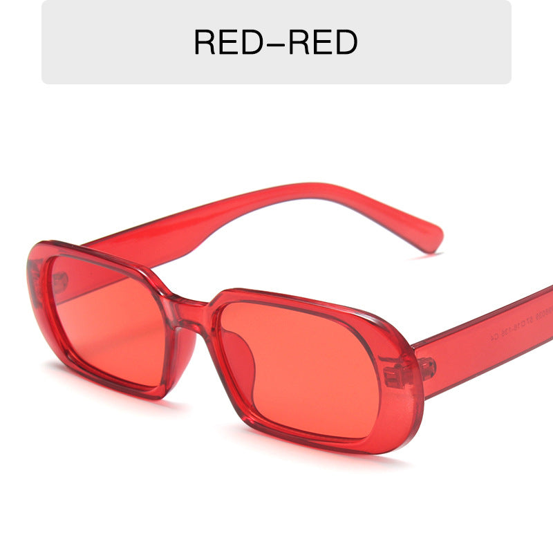 Retro Small Frame Sunglasses Female Candy Color Colorful Fashion Sunglasses - J Micheal