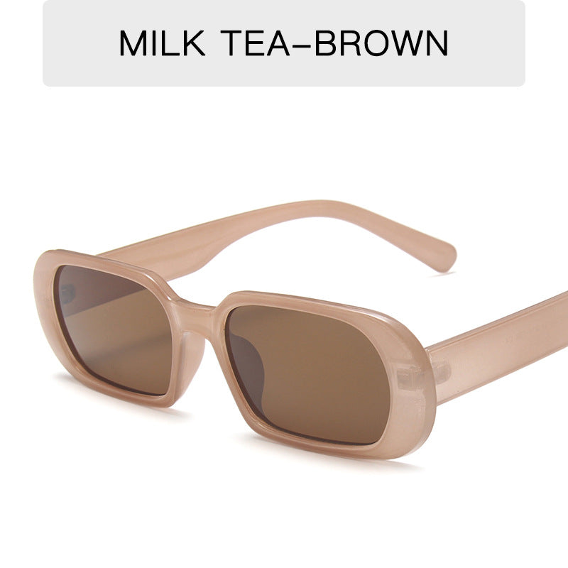 Retro Small Frame Sunglasses Female Candy Color Colorful Fashion Sunglasses - J Micheal