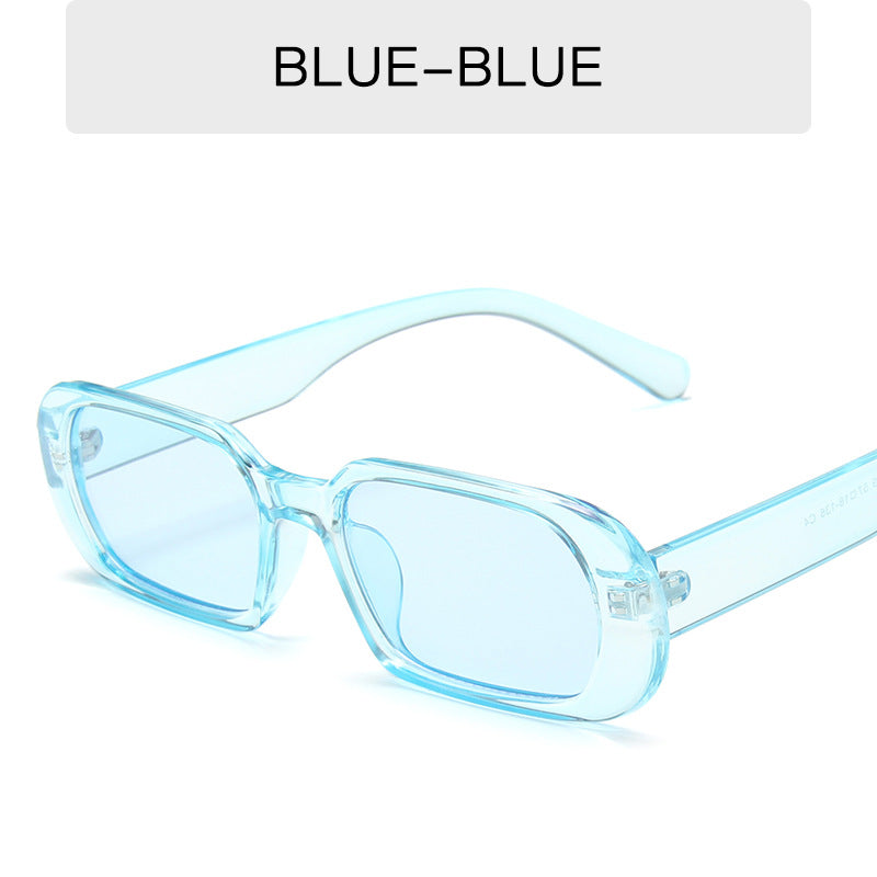 Retro Small Frame Sunglasses Female Candy Color Colorful Fashion Sunglasses - J Micheal