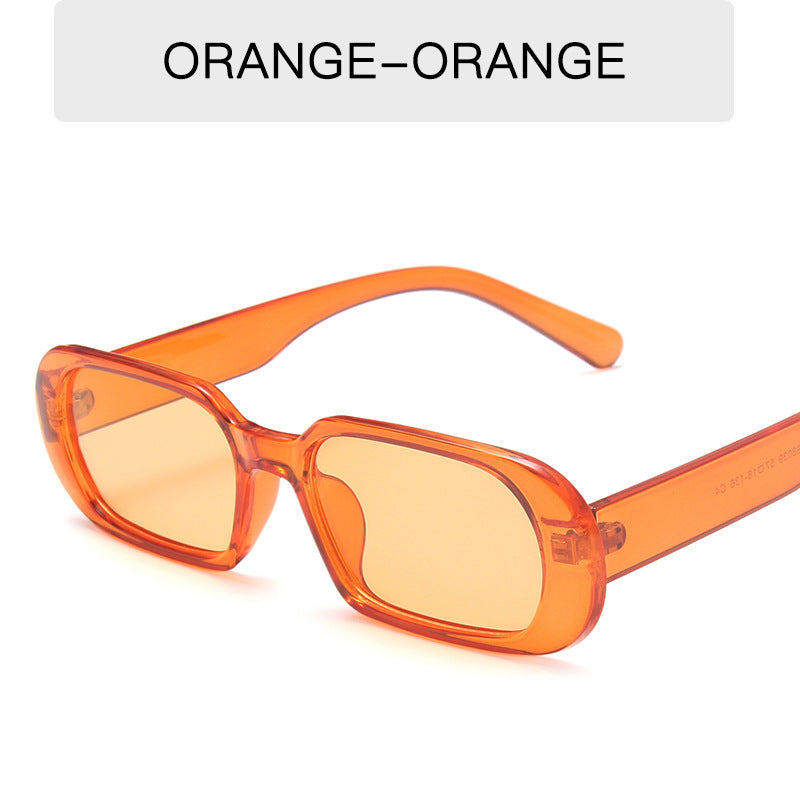 Retro Small Frame Sunglasses Female Candy Color Colorful Fashion Sunglasses - J Micheal