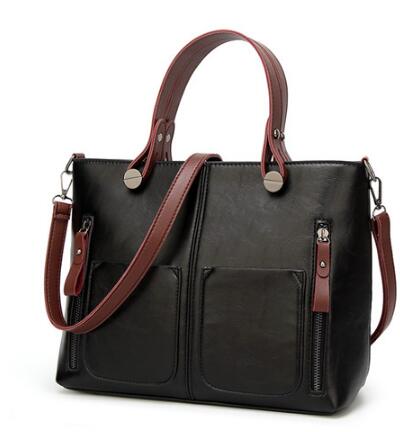 Vintage PU Shoulder Bag Female Causal Totes - J Micheal