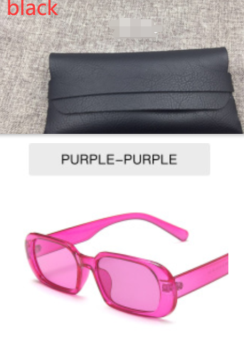 Retro Small Frame Sunglasses Female Candy Color Colorful Fashion Sunglasses - J Micheal