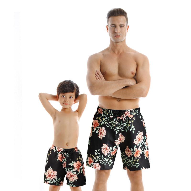 New Style Parent Child Swimwear Quick Drying Beach Pants - J Micheal