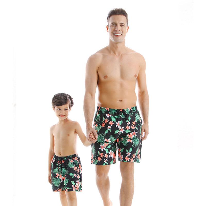 New Style Parent Child Swimwear Quick Drying Beach Pants - J Micheal