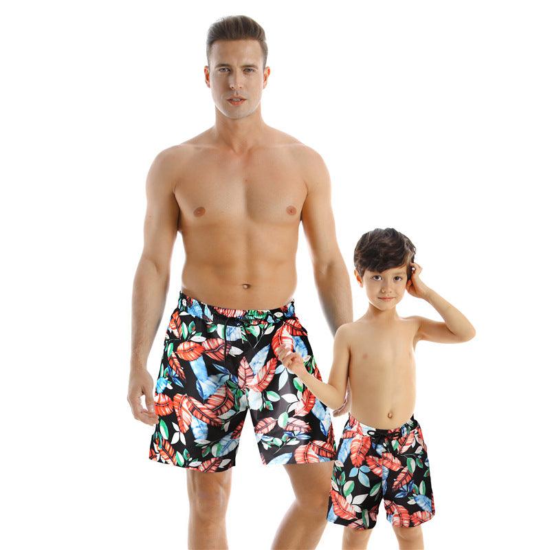 New Style Parent Child Swimwear Quick Drying Beach Pants - J Micheal