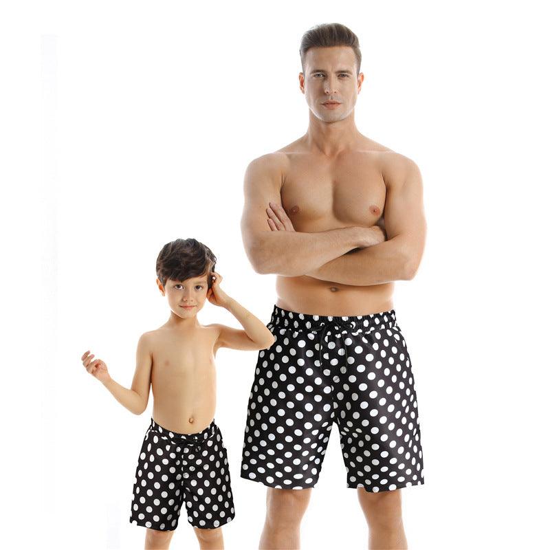 New Style Parent Child Swimwear Quick Drying Beach Pants - J Micheal