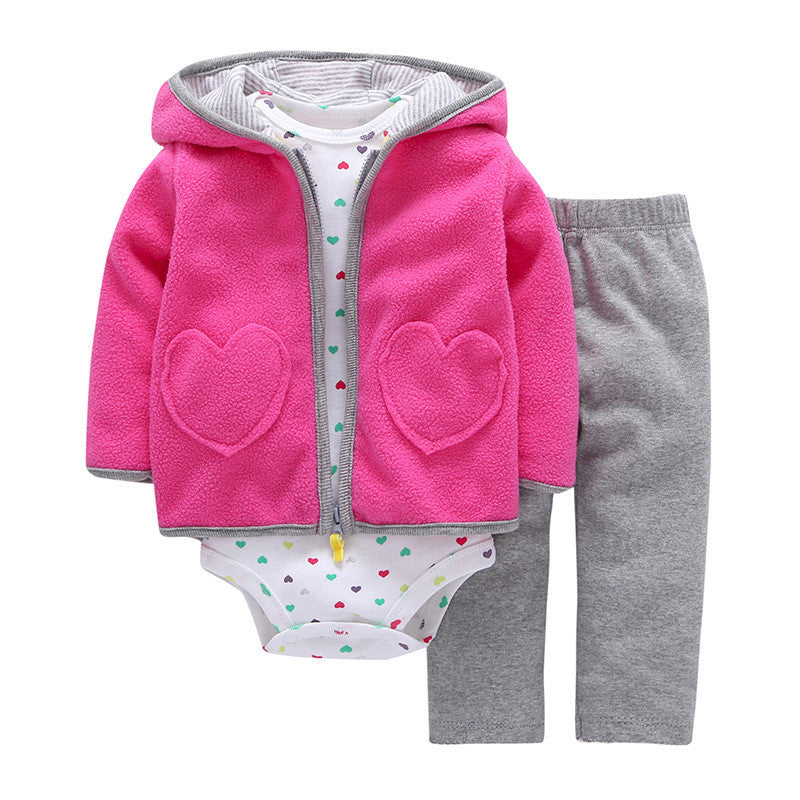 Spring and autumn 3 peice baby outfits - J Micheal