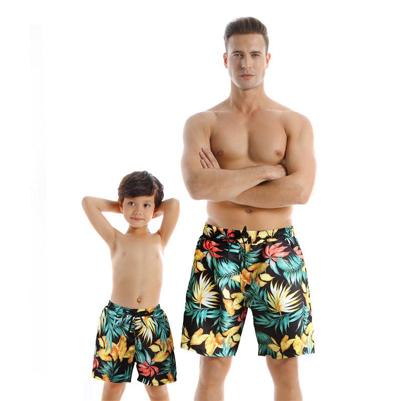 New Style Parent Child Swimwear Quick Drying Beach Pants - J Micheal