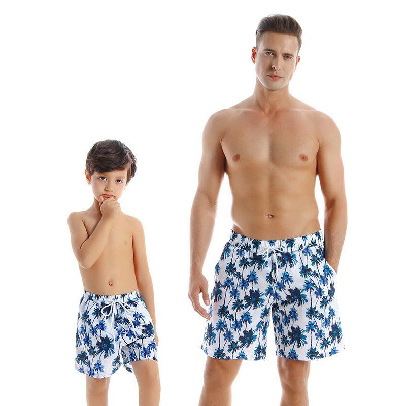 New Style Parent Child Swimwear Quick Drying Beach Pants - J Micheal