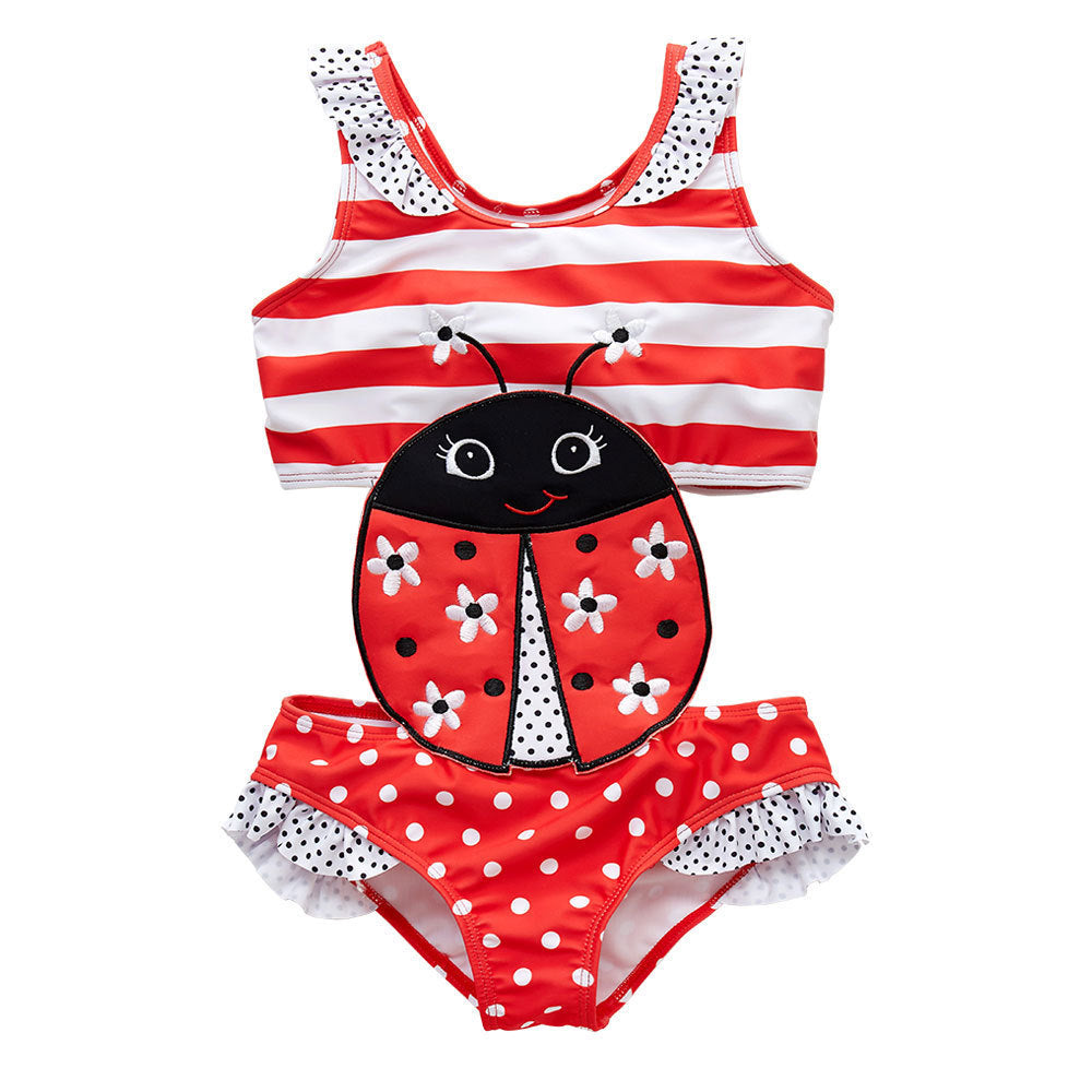 Baby Girls Swimwear Watermelon Swimsuit Swimming Beach Bathing Bikini Cute Summer One-piece Swimming Costume - J Micheal