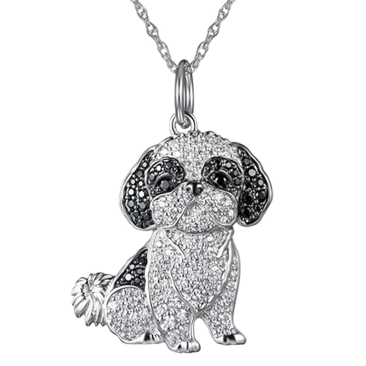 Shih Tzu Pendant Zinc Alloy Die Casting Puppy Necklace - J Micheal