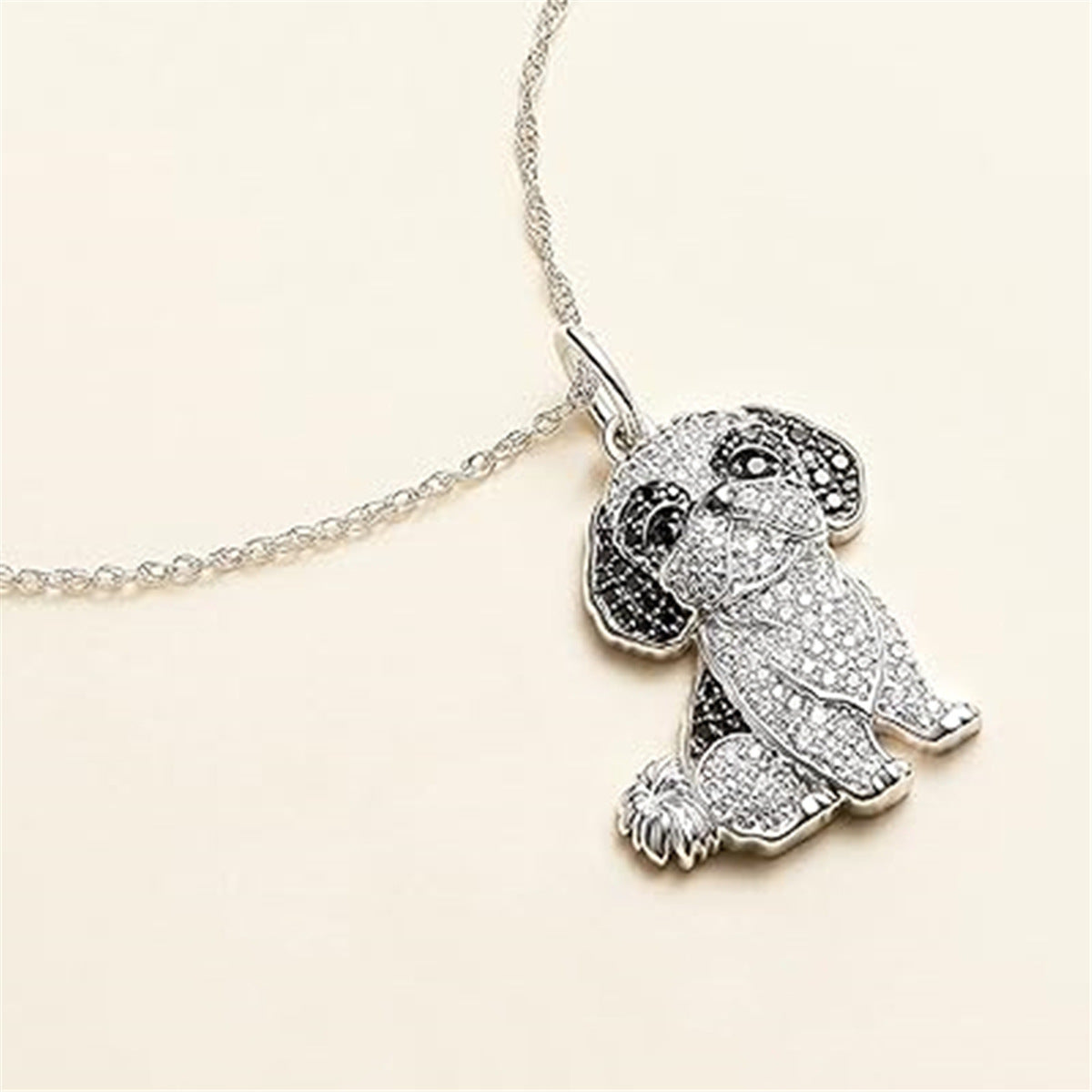 Shih Tzu Pendant Zinc Alloy Die Casting Puppy Necklace - J Micheal