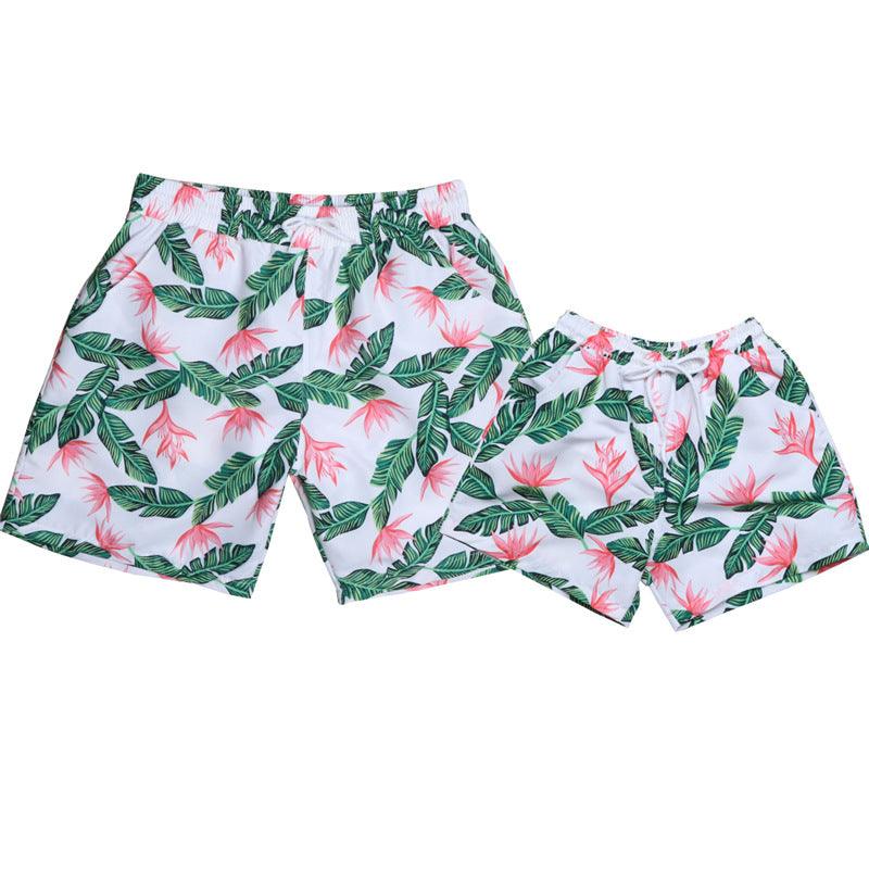 New Style Parent Child Swimwear Quick Drying Beach Pants - J Micheal