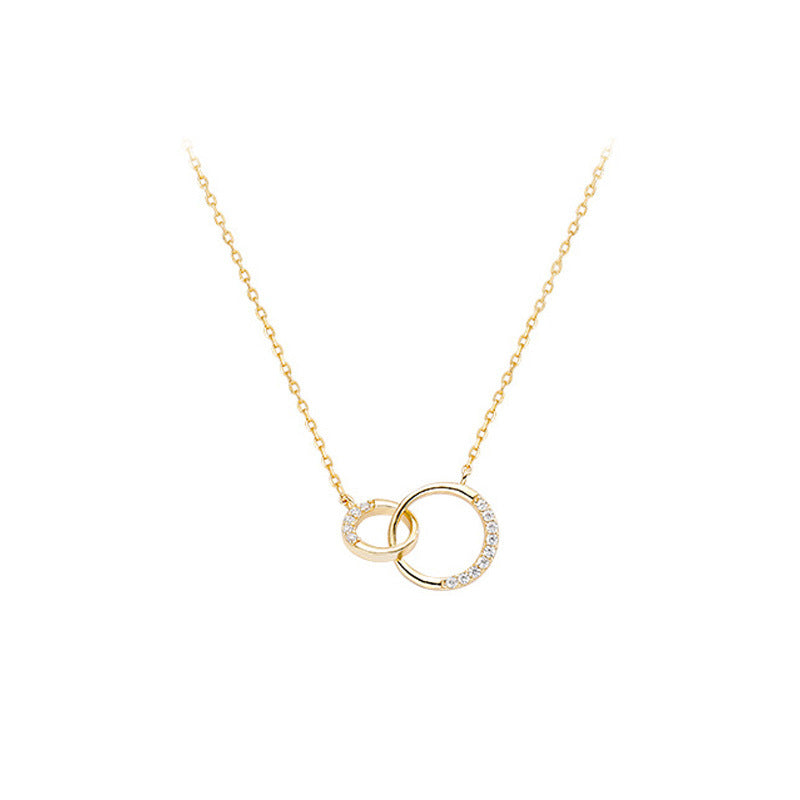 S925 Sterling Silver Niche Design Circle Necklace - J Micheal