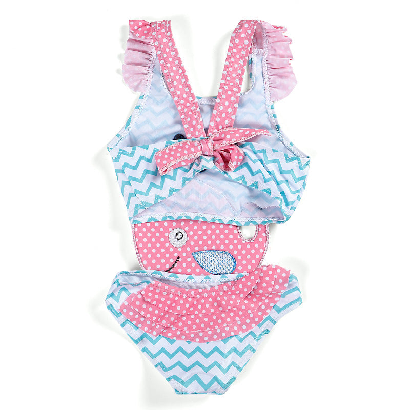 Baby Girls Swimwear Watermelon Swimsuit Swimming Beach Bathing Bikini Cute Summer One-piece Swimming Costume - J Micheal